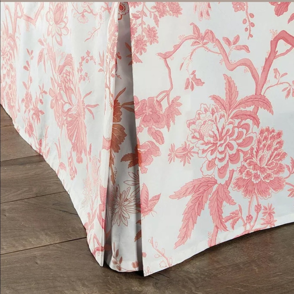 Ballard Design Jardin Toile Queen Bedskirt